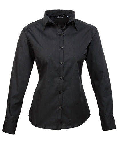 Women´s Poplin Long Sleeve Blouse (PW300)