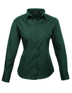 Women´s Poplin Long Sleeve Blouse (PW300)