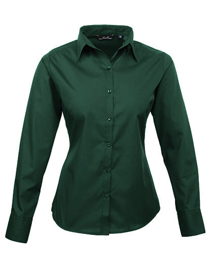 Women´s Poplin Long Sleeve Blouse (PW300)