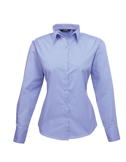 Women´s Poplin Long Sleeve Blouse (PW300)