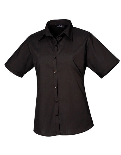 Women´s Poplin Short Sleeve Blouse (PW302)