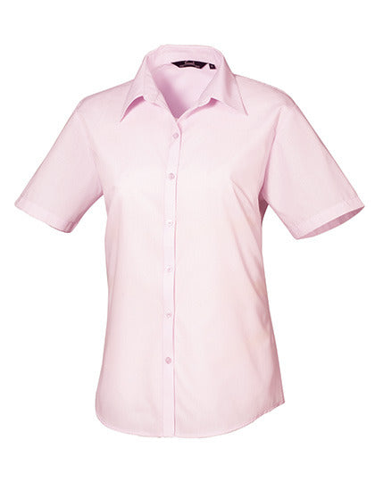 Women´s Poplin Short Sleeve Blouse (PW302)