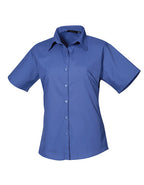 Women´s Poplin Short Sleeve Blouse (PW302)