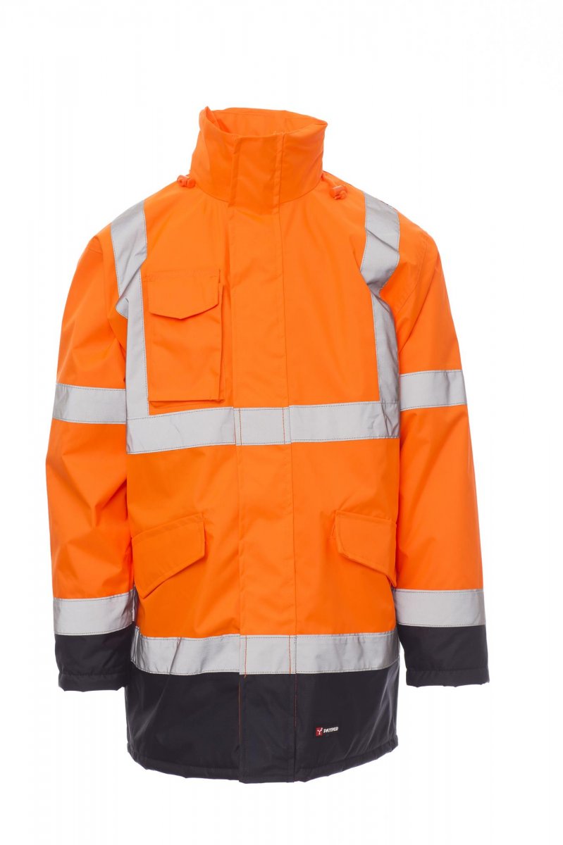 Payper YARD Imbottito Con Cappuccio – Fluoorange/Marineblau