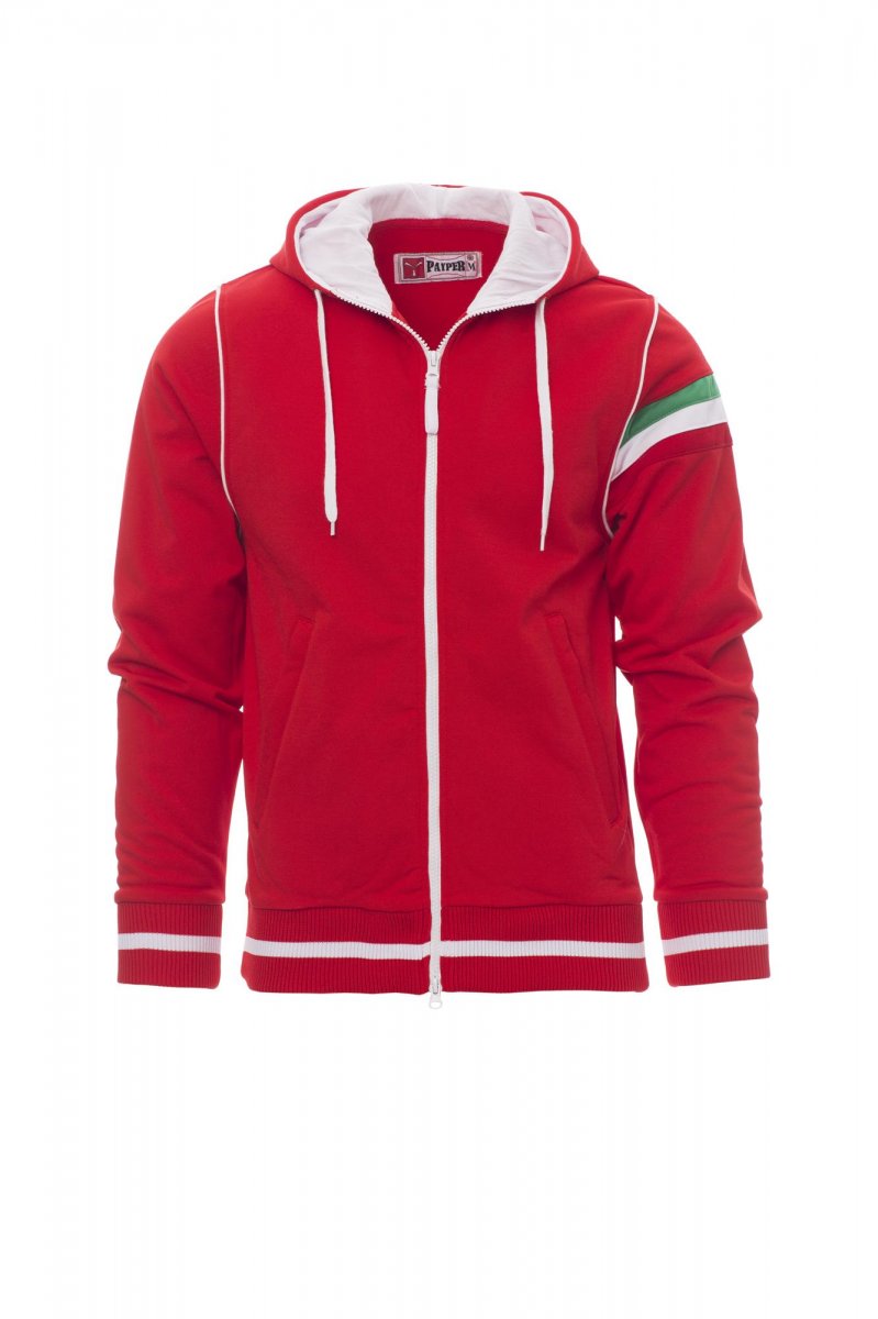 Payper NEVADA Full Zip Con Cappuccio – Rot/Weiss