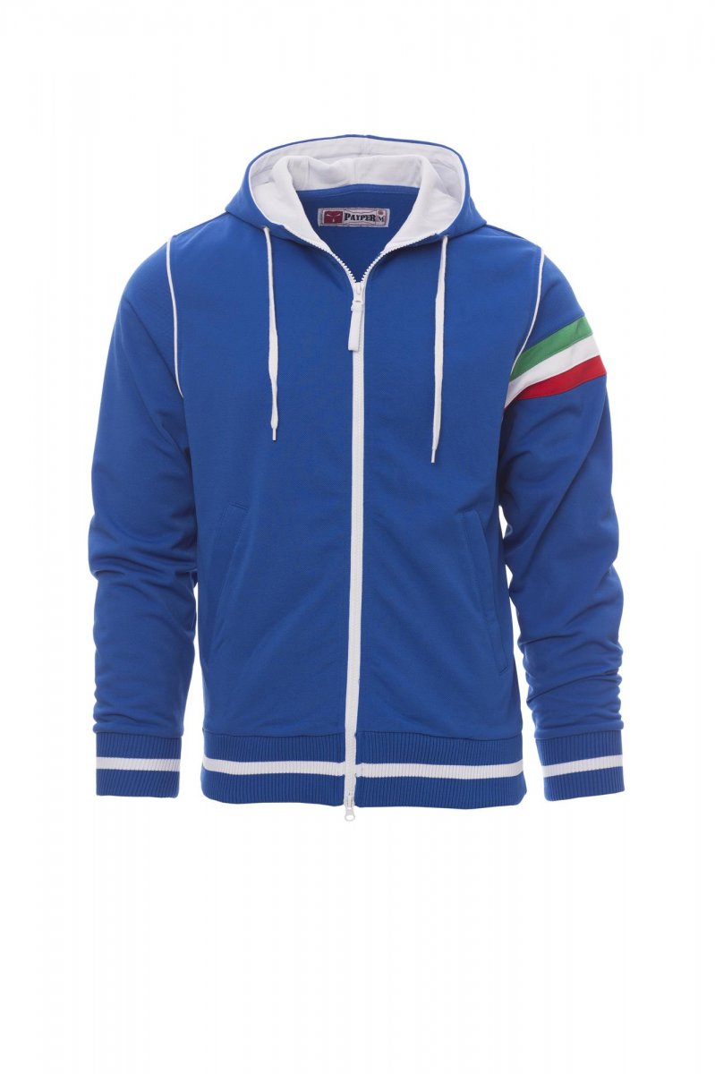 Payper NEVADA Full Zip Con Cappuccio – Königsblau/Weiss