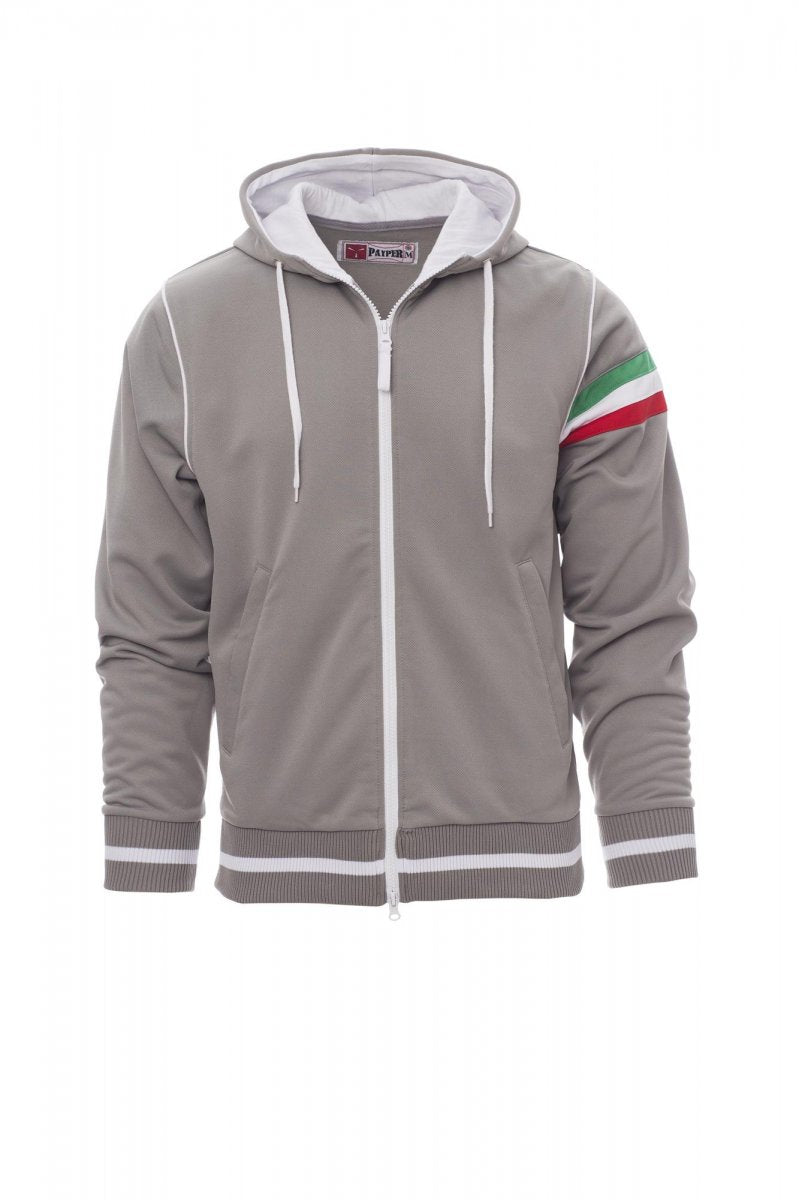 Payper NEVADA Full Zip Con Cappuccio – Grau/Weiss