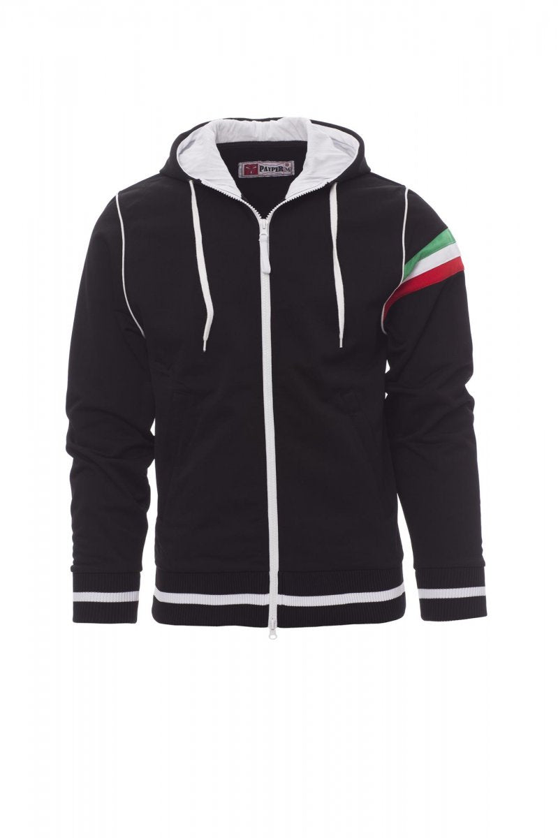 Payper NEVADA Full Zip Con Cappuccio – Schwarz/Weiss