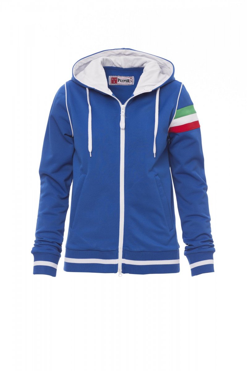 Payper KANSAS Full Zip Con Cappuccio – Königsblau/Weiss