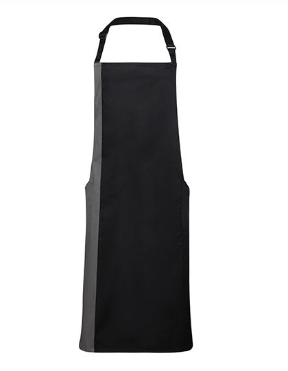 Colours Collection Contrast Bib Apron (PW162)