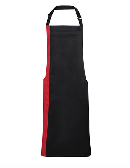 Colours Collection Contrast Bib Apron (PW162)
