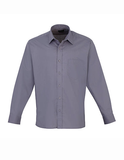 Men´s Poplin Long Sleeve Shirt (PW200)