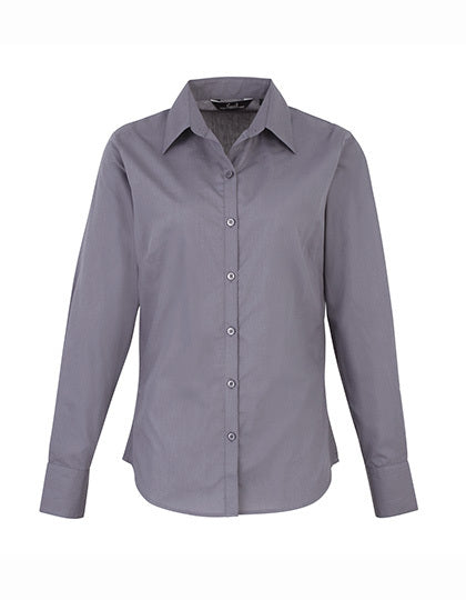 Women´s Poplin Long Sleeve Blouse (PW300)
