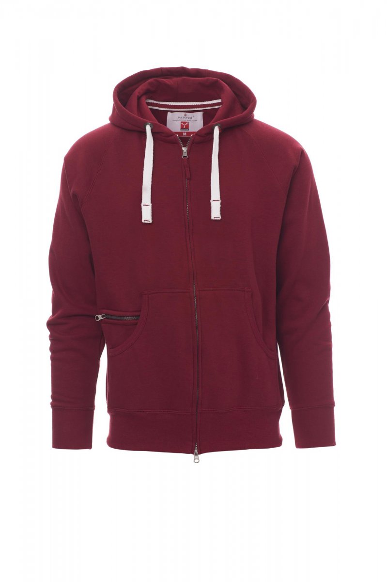 Payper DALLAS+ Full Zip Con Cappuccio – Bordeaux
