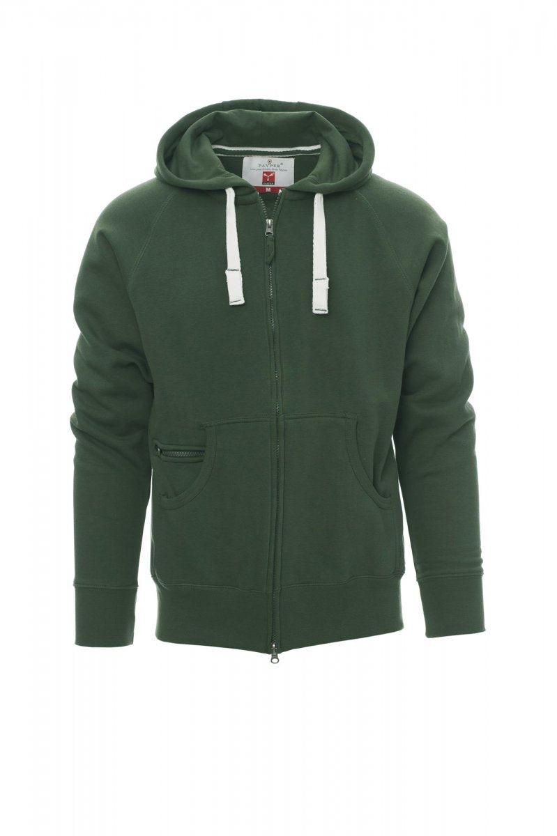 Payper DALLAS+ Full Zip Con Cappuccio – Grün
