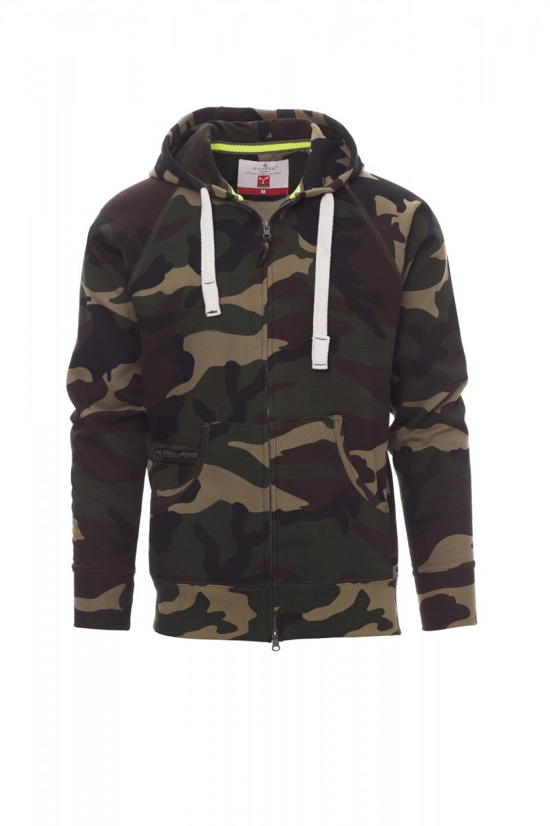 Payper DALLAS+ Full Zip Con Cappuccio – Tarnfarbe