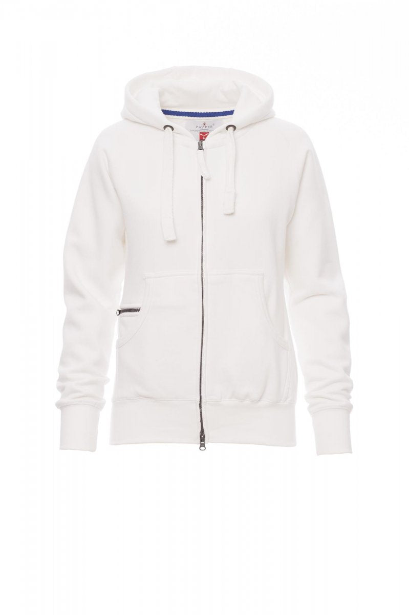 Payper DALLAS+LADY Full Zip Con Cappuccio – Weiss