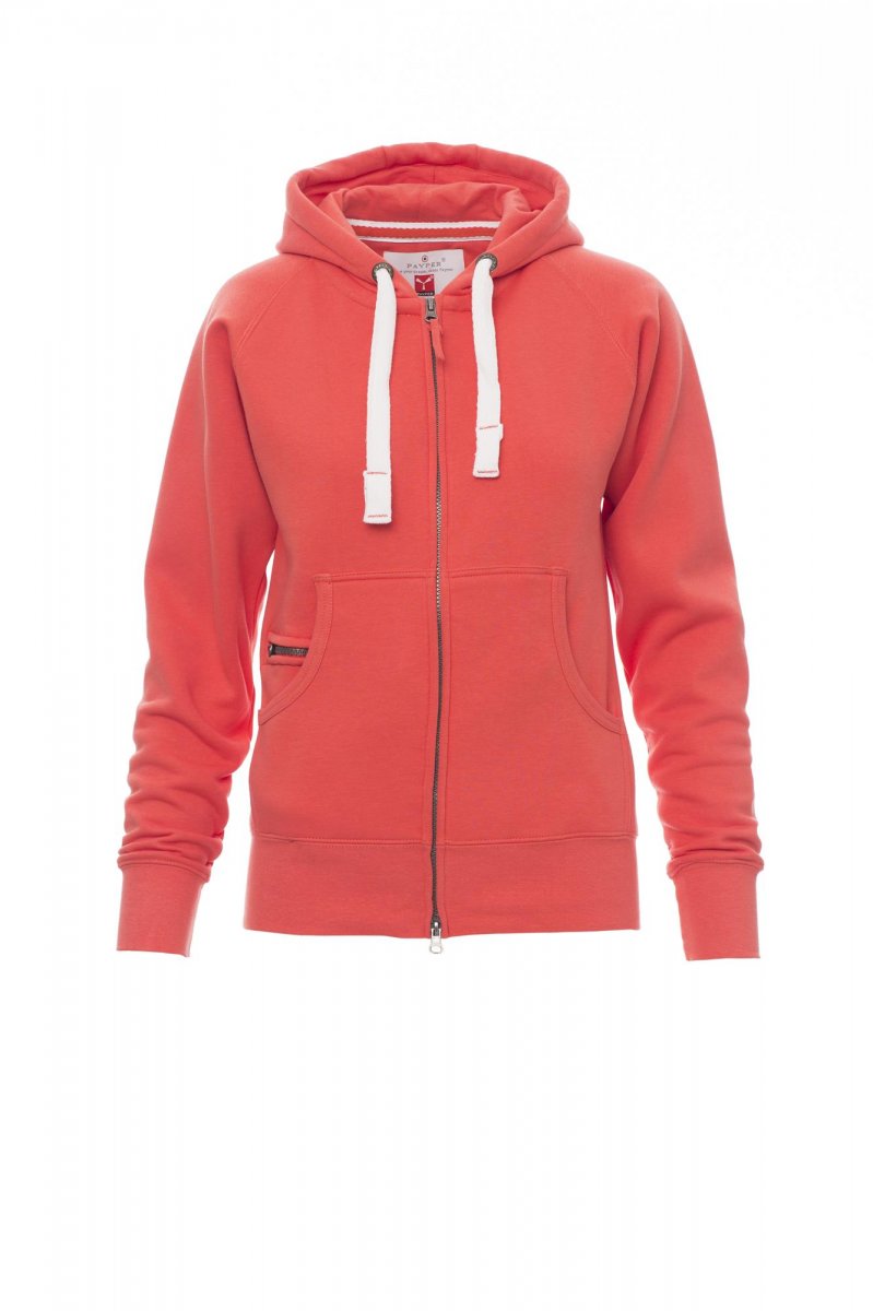 Payper DALLAS+LADY Full Zip Con Cappuccio – Heisse Koralle