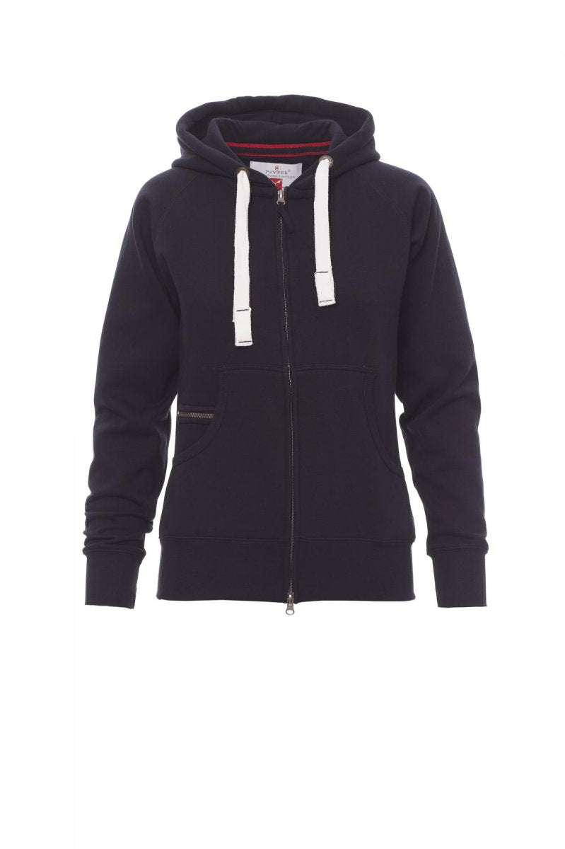 Payper DALLAS+LADY Full Zip Con Cappuccio – Marineblau