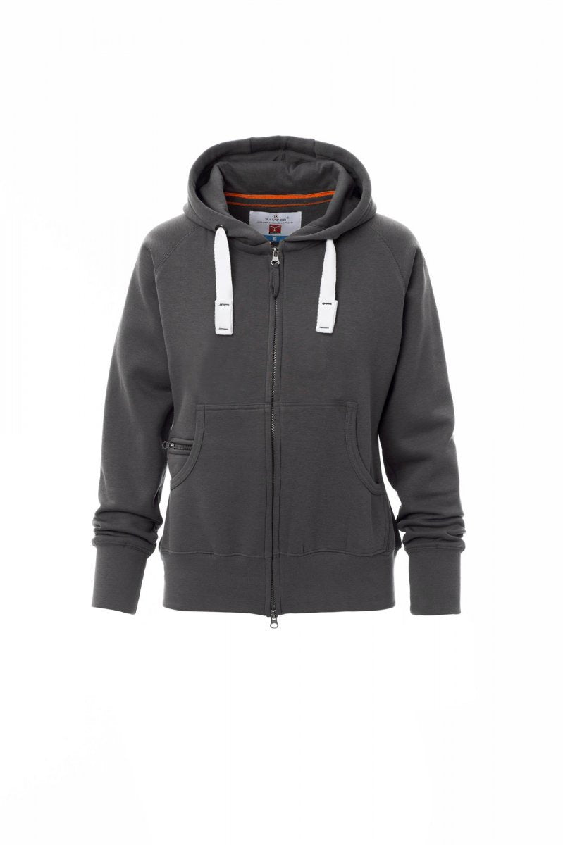 Payper DALLAS+LADY Full Zip Con Cappuccio – Rauchgrau