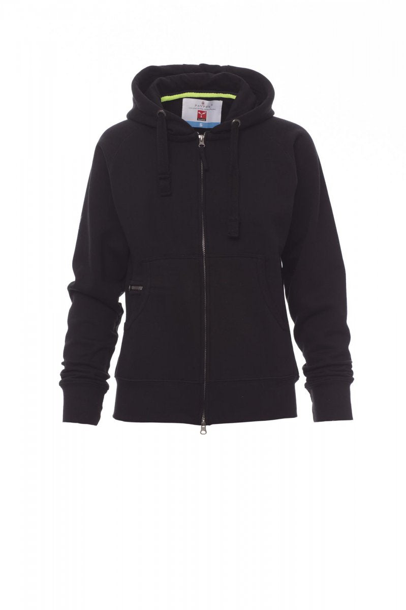 Payper DALLAS+LADY Full Zip Con Cappuccio – Schwarz