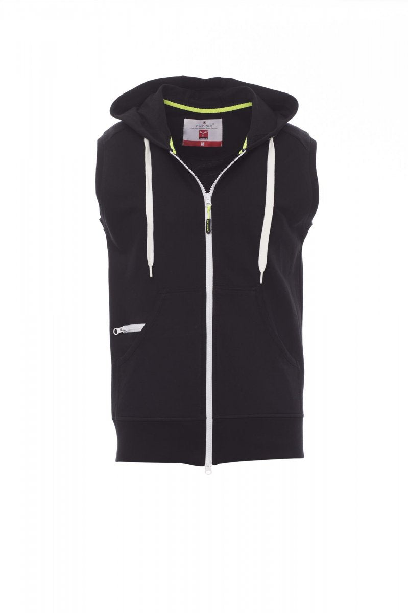 Payper BOXER+ Full Zip Con Cappuccio Senza Maniche – Schwarz