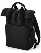 Recycled Twin Handle Roll-Top Laptop Backpack (BG118L)
