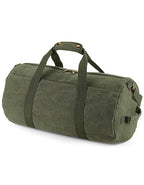 Vintage Canvas Barrel Bag (BG655)