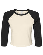 Women´s Micro Rib 3/4 Raglan Baby Tee (BL1200)