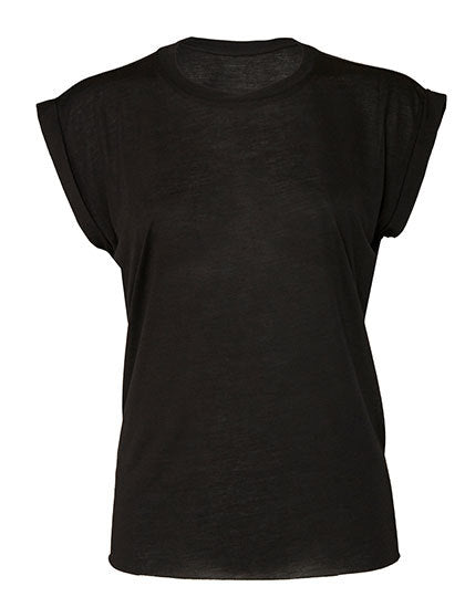 Women´s Flowy Muscle Tee With Rolled Cuff (BL8804)