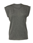 Women´s Flowy Muscle Tee With Rolled Cuff (BL8804)