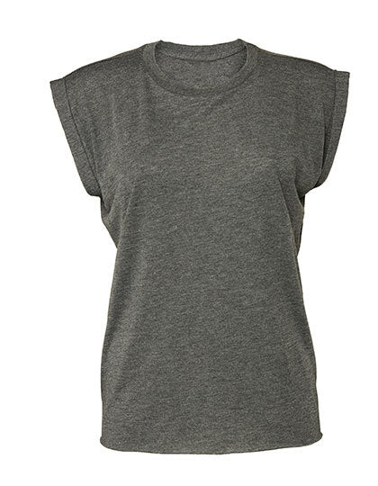 Women´s Flowy Muscle Tee With Rolled Cuff (BL8804)
