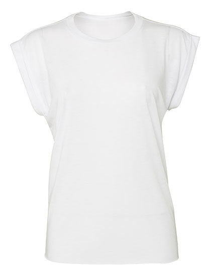 Women´s Flowy Muscle Tee With Rolled Cuff (BL8804)