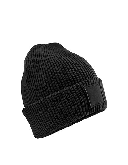 Kids Deep Cuffed Tonal Patch Beanie (CB336B)