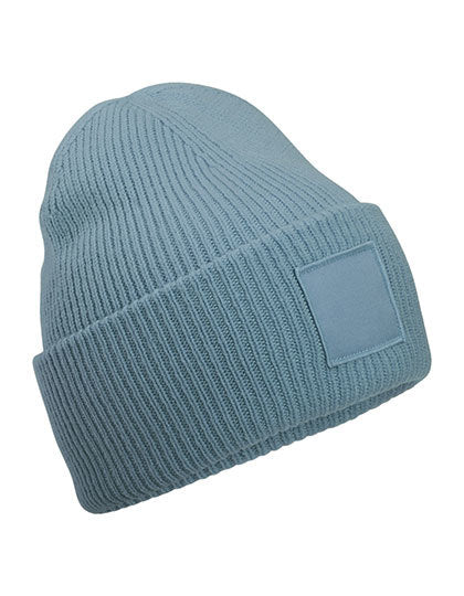 Deep Cuffed Tonal Patch Beanie (CB336R)