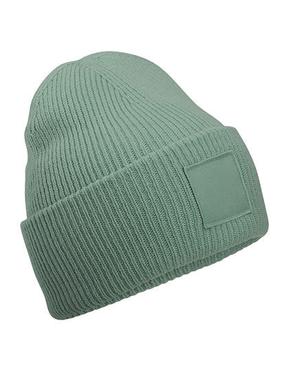 Deep Cuffed Tonal Patch Beanie (CB336R)