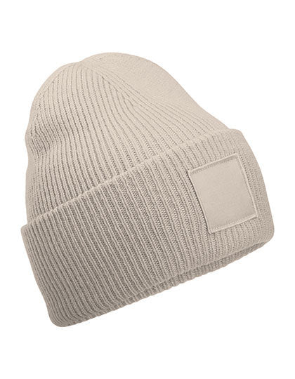 Deep Cuffed Tonal Patch Beanie (CB336R)