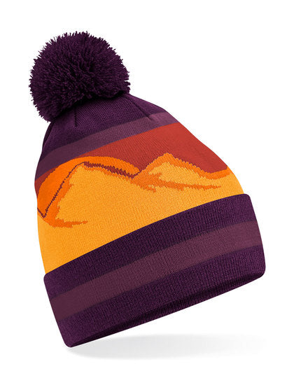 Mountain Peaks Pom Pom Beanie (CB395R)