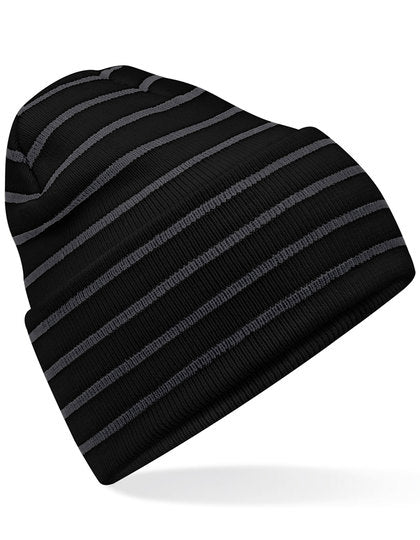 Original Deep Cuffed Striped Beanie (CB39R)