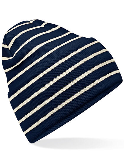Original Deep Cuffed Striped Beanie (CB39R)