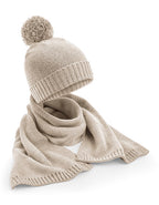 Knitted Scarf and Beanie Gift Set (CB401)
