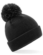 Junior Reflective Bobble Beanie (CB406B)