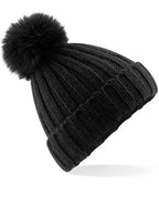 Verbier Faux Fur Pop Pom Chunky Beanie (CB413)