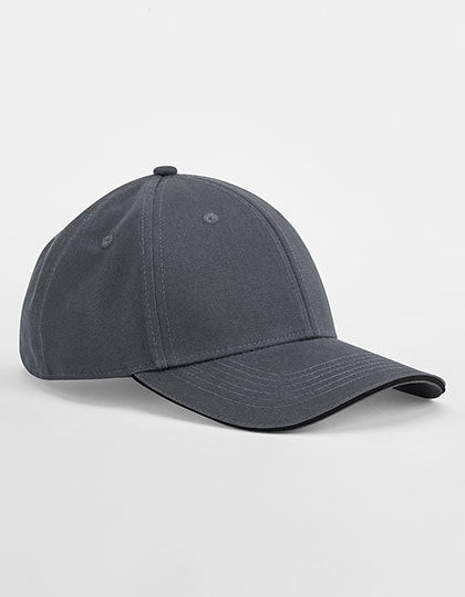 EarthAware® Classic Organic Cotton 6 Panel Cap - Sandwich Peak (CB820C)
