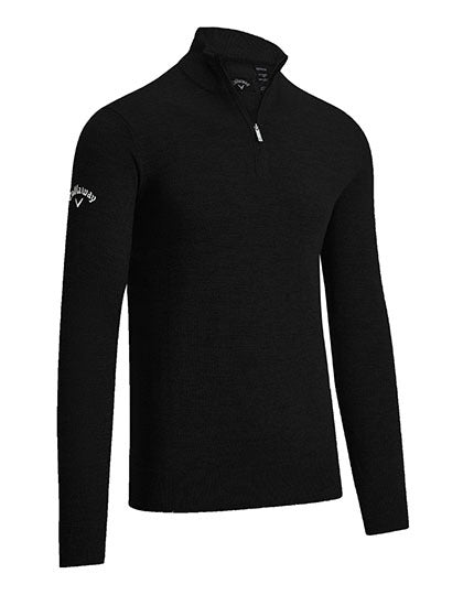 Men´s 1/4 Zipped Merino Sweater (CW351)