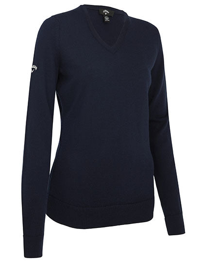Ladies V-Neck Merino Sweater (CW352)