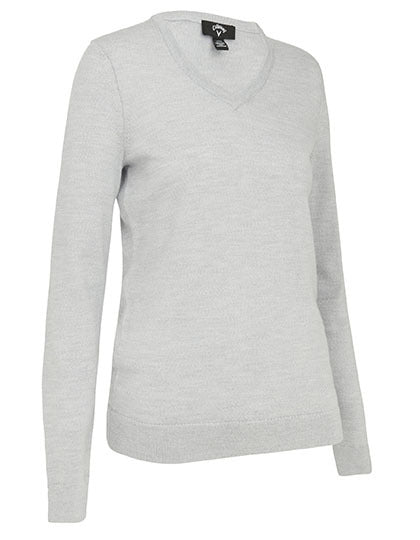 Ladies V-Neck Merino Sweater (CW352)
