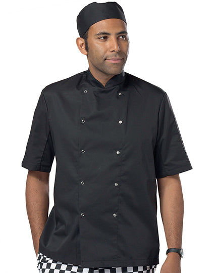 Short Sleeve Snap Stud Fastening Jacket (DL008S)