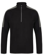 Adults 1/4 Zip Midlayer With Contrast Panelling (FH571)