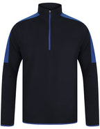 Adults 1/4 Zip Midlayer With Contrast Panelling (FH571)